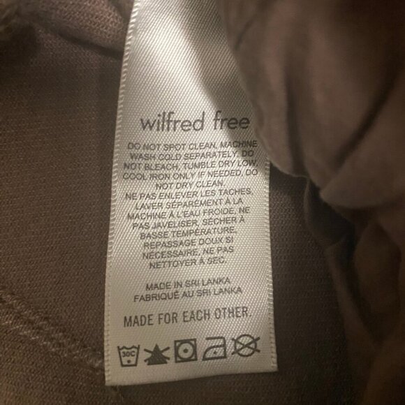 Wilfred Free Brown Cargo Pants Size 6 – High Waist Utility Streetwear - Picture 9 of 10